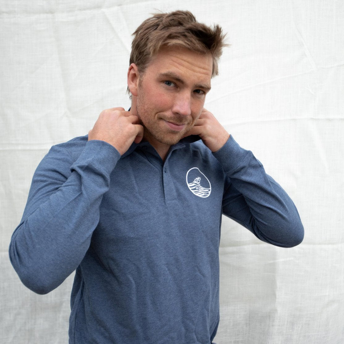 Long-sleeved Collared Tee SunButter Skincare
