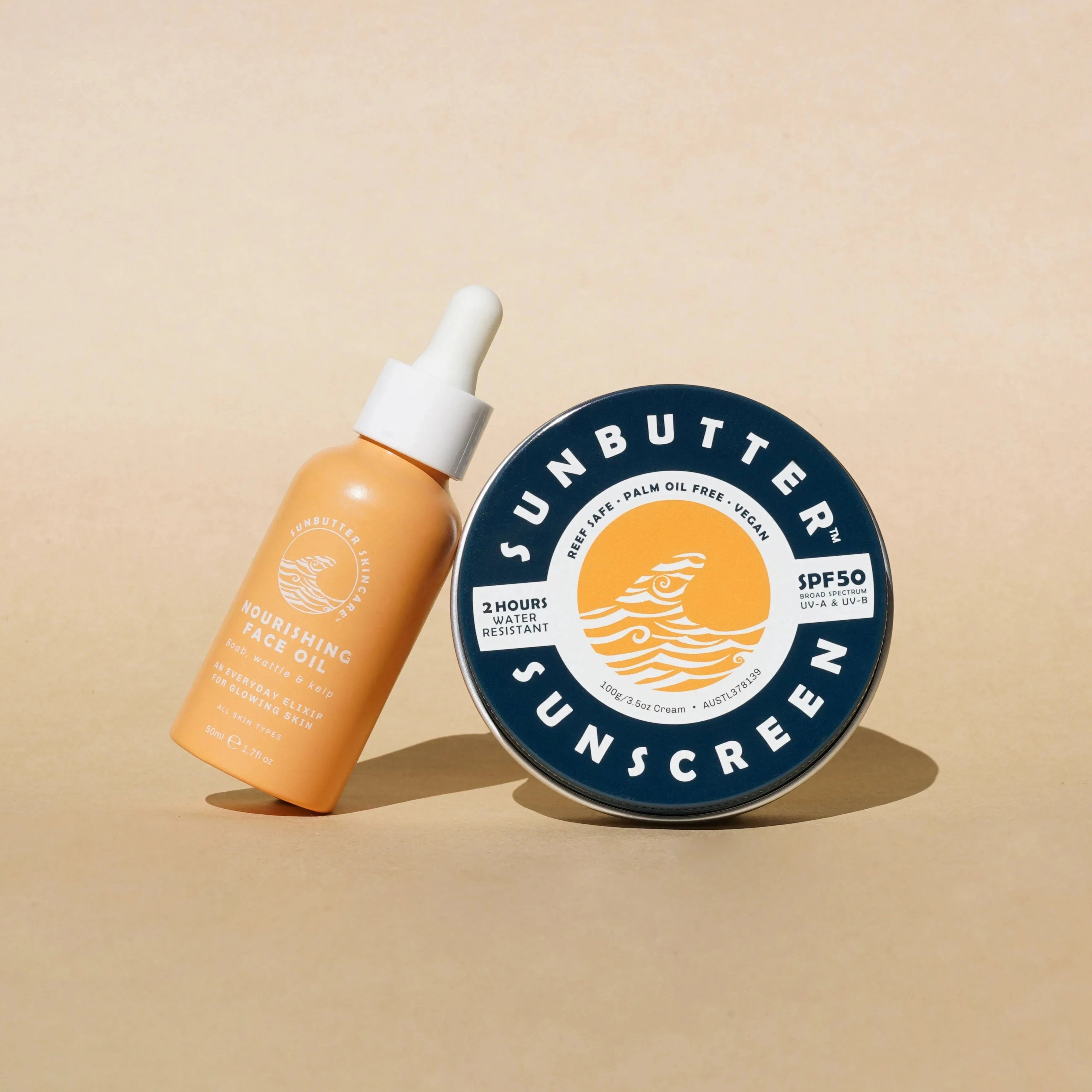 Everyday Face Oil & Sunscreen Bundle SunButter Skincare 