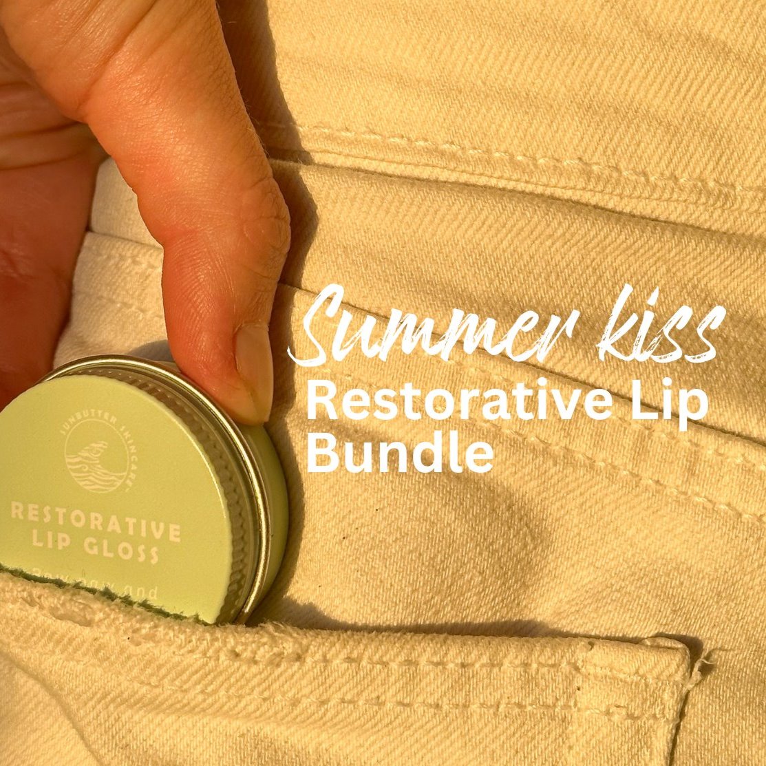 Bundle Restorative Lip Gloss SunButter Skincare 