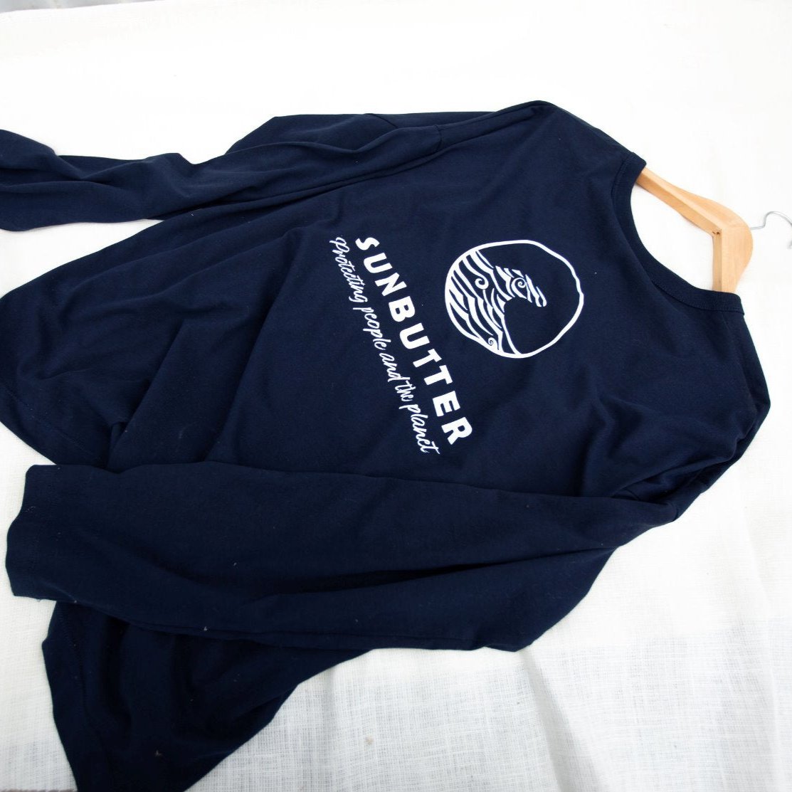 Long-sleeved Navy Tee SunButter Skincare 