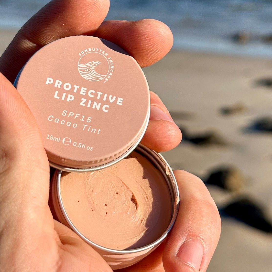 SPF15 Protective Lip Zinc - Cacao Tint SunButter Skincare