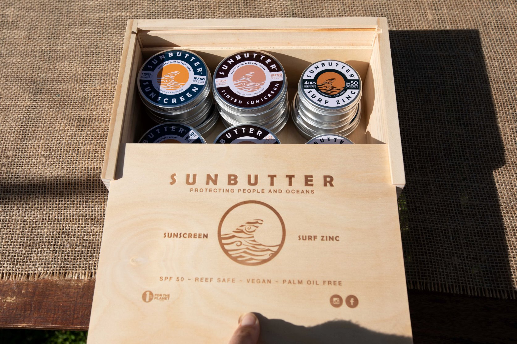 Point of Sale | Wooden Box SunButter Oceans